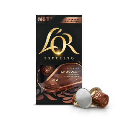 LOR Chocolat – Cafea cu Aromă de Ciocolată Nespresso 52 g 10 Capsule