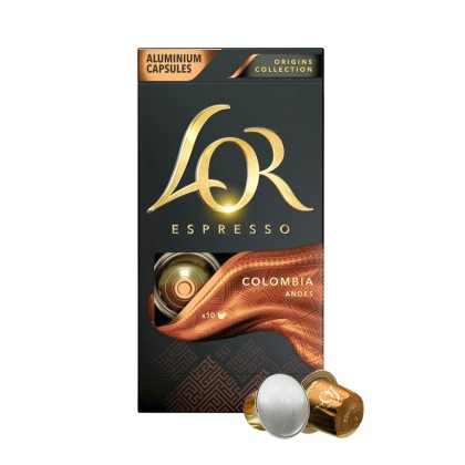 LOR Colombia – 100% Arabica Single Origin Nespresso Coffee 52 g 10 Capsules