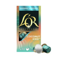 LOR Coconut Ice – Кофе с Тропическим Вкусом, Капсулы Nespresso, 10 штук