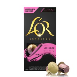 LOR OR Rose – Cafea Delicată și Elegantă Nespresso 52 g 10 Capsule