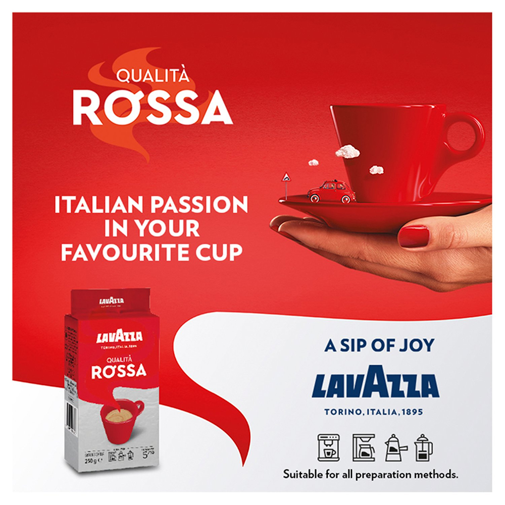 Lavazza Qualita Rossa 250 G Cafea Măcinată Livrare Moldova