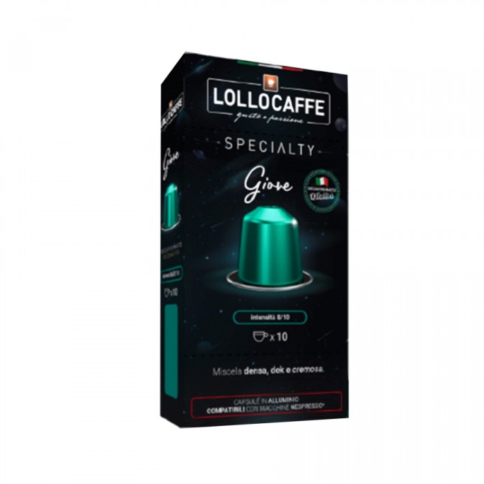Lollo Caffe Specialty Giove 55 g Decofeinizată (compatibil Nespresso) 10 buc.