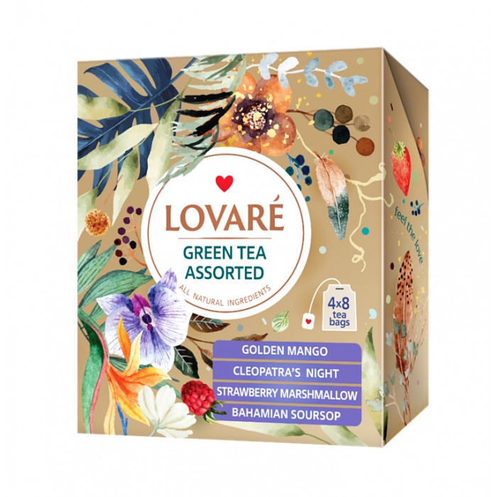 Lovare Assorted Green Tea Colecție de Ceai Verde 32 p x 1,5 g Lovare Assorted Green Tea Colecție de Ceai Verde 32 p x 1,5 g