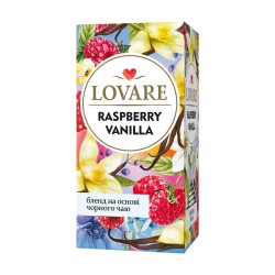 Lovare Raspberry Vanilla Zmeură și Vanilie 24 x 2 g Ceai Pliculețe Delicat