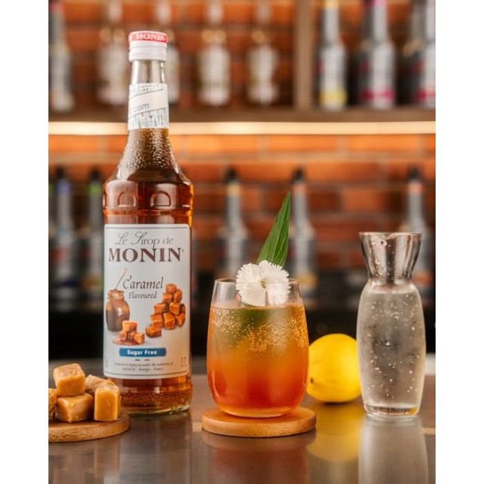 Monin Syrup Caramel Sugar-Free Rich Flavour 700 ml