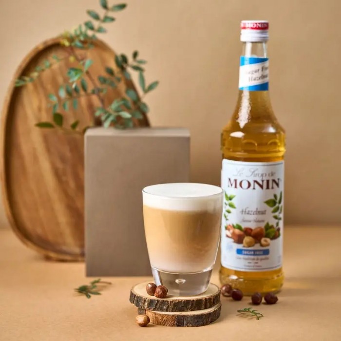 Monin Syrup Hazelnut Sugar-Free Rich Nuttiness 700 ml