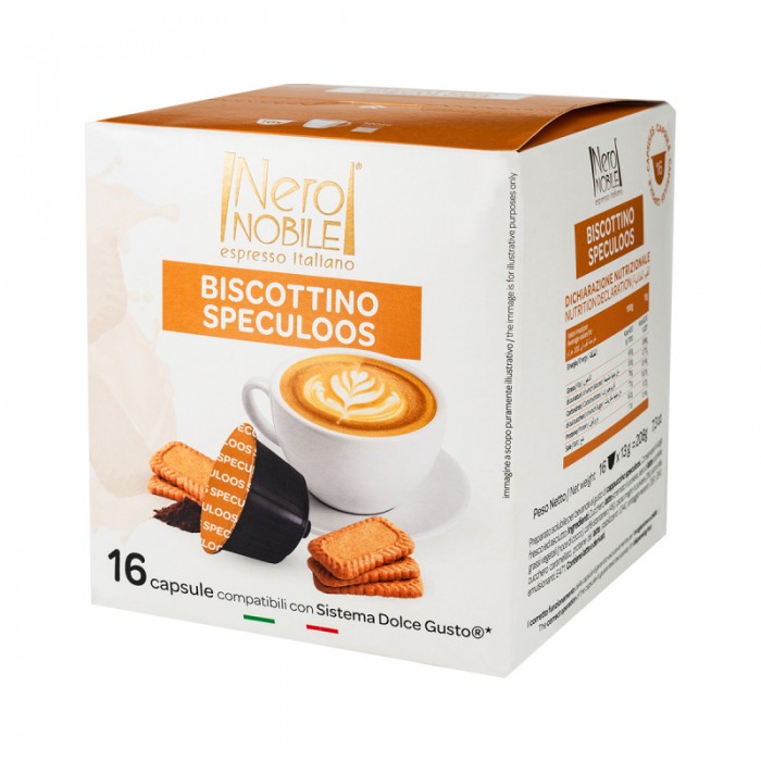 Nero Nobile Cappuccino Biscottino Speculoos 208 g Dolce Gusto 16 Pcs