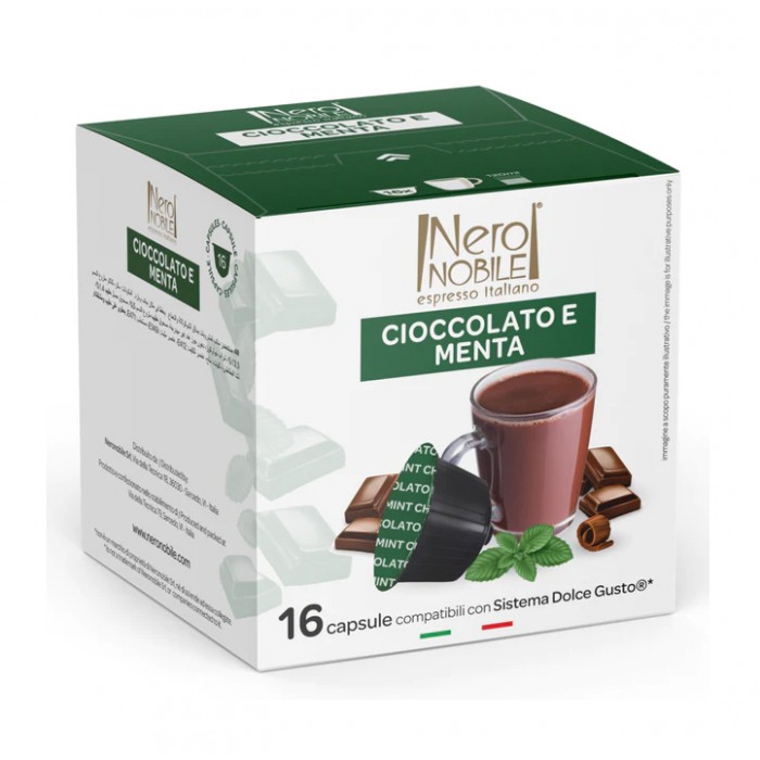 Nero Nobile Ciocolată cu Mentă 160 g Dolce Gusto 16 Capsule