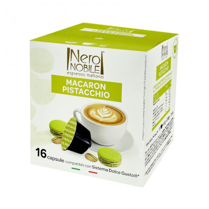 Nero Nobile Cappuccino Macaron și Fistic 208 g Dolce Gusto
