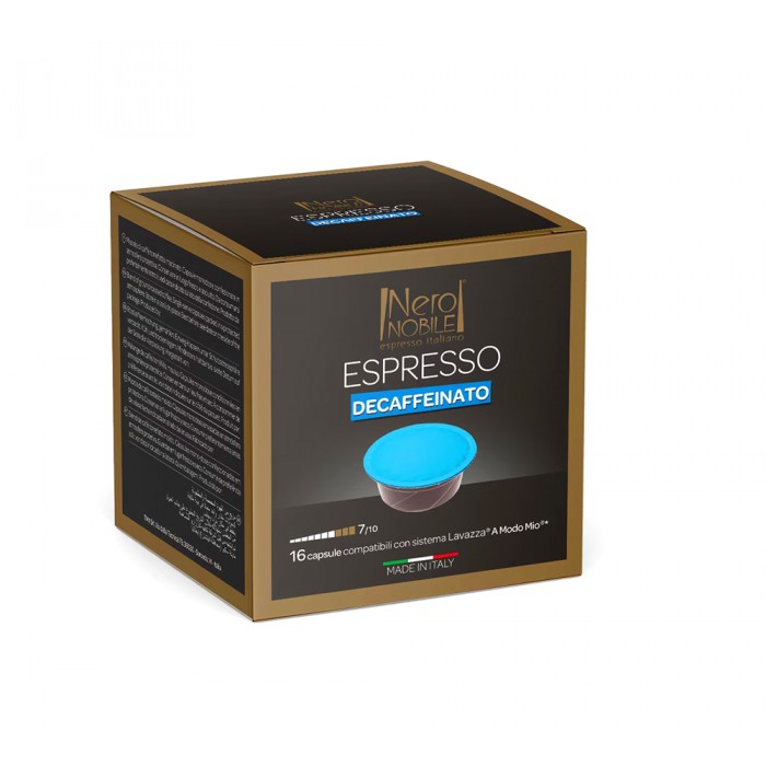 Nero Nobile Decaffeinato Fără Cofeină 16 Cap A Modo Mio 112 g