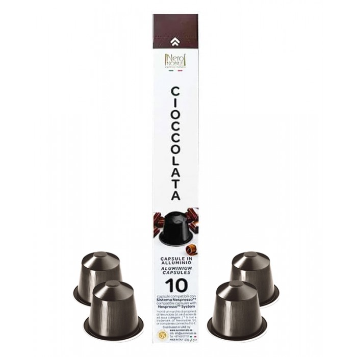 Nero Nobile Cioccolata Ciocolată Solubilă 70 g 10 Capsule Nespresso 