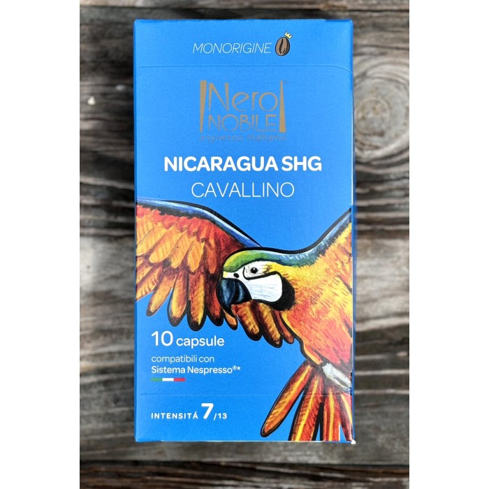 Nero Nobile Nivcaragua SHB Cavallino Arabica Nespresso 10 Capsules