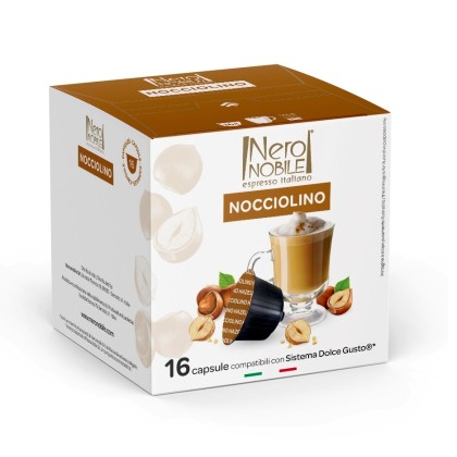 Nero Nobile Nocciolino Dolce Gusto Cappuccino cu Alune 192 g 16 Capsule