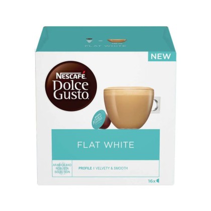 Nescafe Dolce Gusto Flat White 187,2 g 16 Capsule Cafea Fină și Catifelată