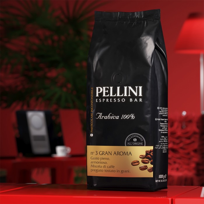 Pellini Espresso Bar Nr 3 Gran Aroma 1000 г Кофе Зерна