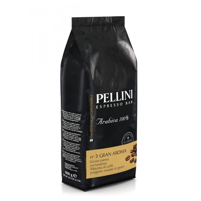 Pellini Espresso Bar Nr 3 Gran Aroma 1000 g Coffee Beans