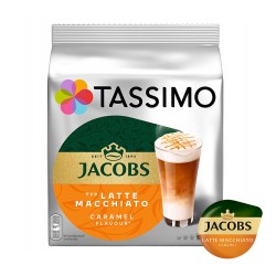 Jacobs Latte Macchiato Caramel – Capsule Tassimo Cafea cu Lapte 8 Porții 264 g
