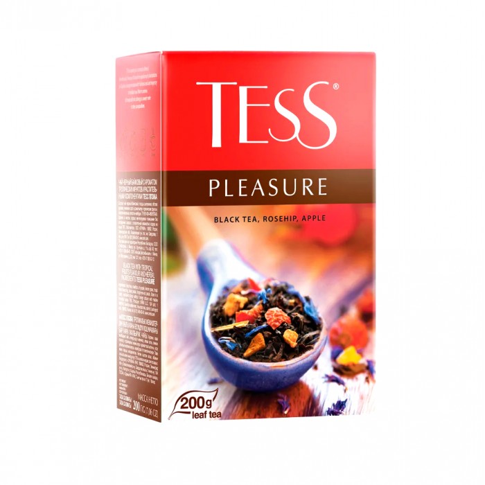 Tess Pleasure Black Pekoe Tea Rosehip Apple & Petals 200 g