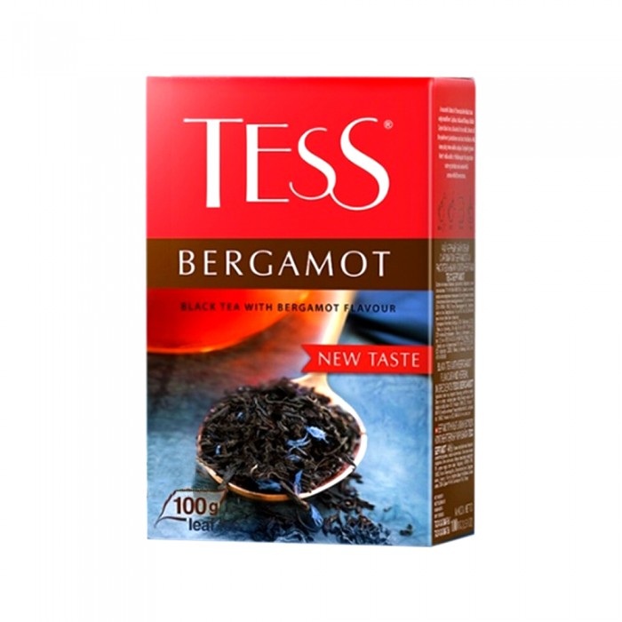 Tess Bergamot Черный Байховый Бергамот и Василёк 100 г