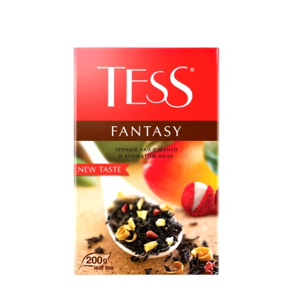 Tess Fantasy Ceai Negru Clasic cu Mango și Lici 200 g Dulce și Fructat