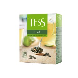 Tess Lime Ceai Verde 100 x 1,8 g Pliculețe cu Aromă de Lime
