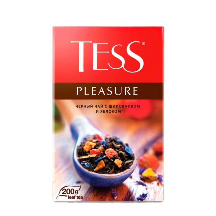 Tess Pleasure Ceai Negru cu Măceș și Mere 200 g
