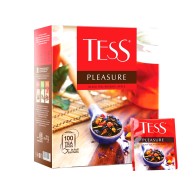 Tess Pleasure Ceai Negru cu Măceș și Mere 100 x 1,5 g Pliculețe