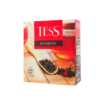 Tess Sunrise Черный Чай Байховый Цейлонский 100 x 18 г Пакетированный