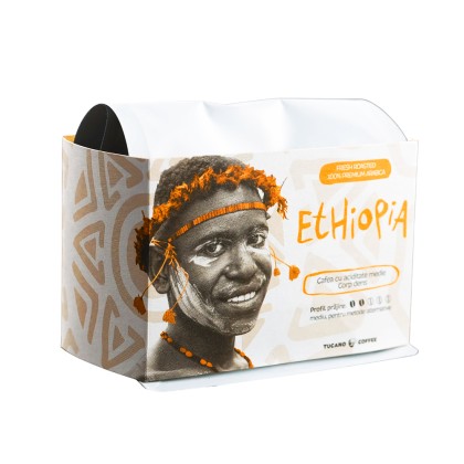 Tucano Ethiopia Gift Pack 100 % Arabica Premium 200 g Cafea Boabe