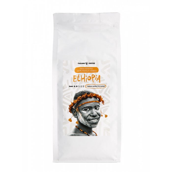 Tucano Ethiopia Fresh Roast 100 % Arabica Premium 1 kg Coffee Beans