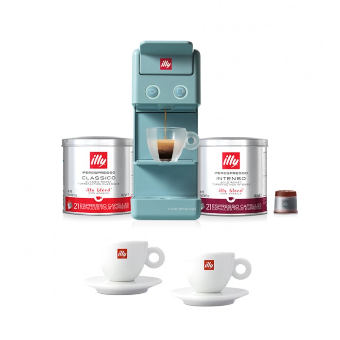 illy Y 3.3 IperEspresso Aparat de Cafea cu Capsule Albastru 2 Butoane