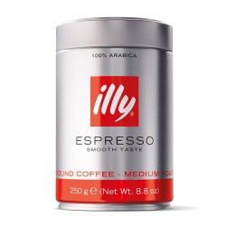 Illy Espresso Classico Smooth Arabica Ground Coffee 250 g