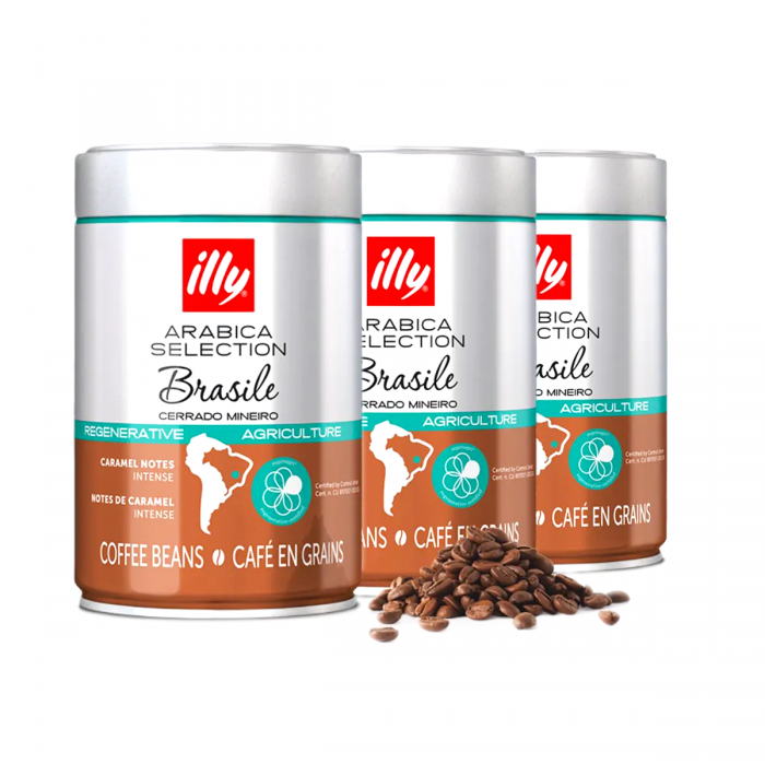 Illy Espresso Brasile 250 г Кофе Зерна Нежный Тропический Аромат