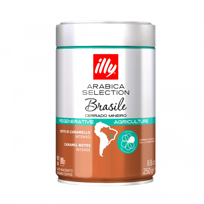 Illy Espresso Brasile 250 г Кофе Зерна Нежный Тропический Аромат