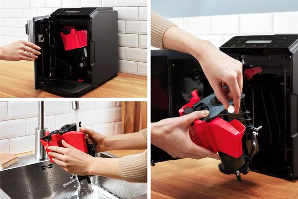 Curățare săptămânală Pași spălare grup infuzor